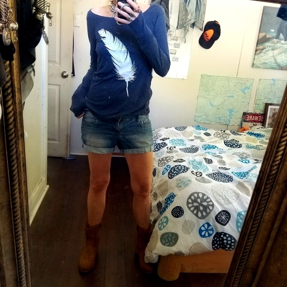 Long sleeves t-shirt, grayish blueish - Picture 1 of 3